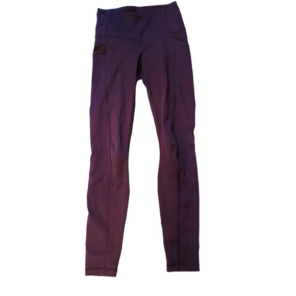⭐️ Yogalicious Lux Medium Plum Purple Leggings with Pockets - Picture 3 of 7
